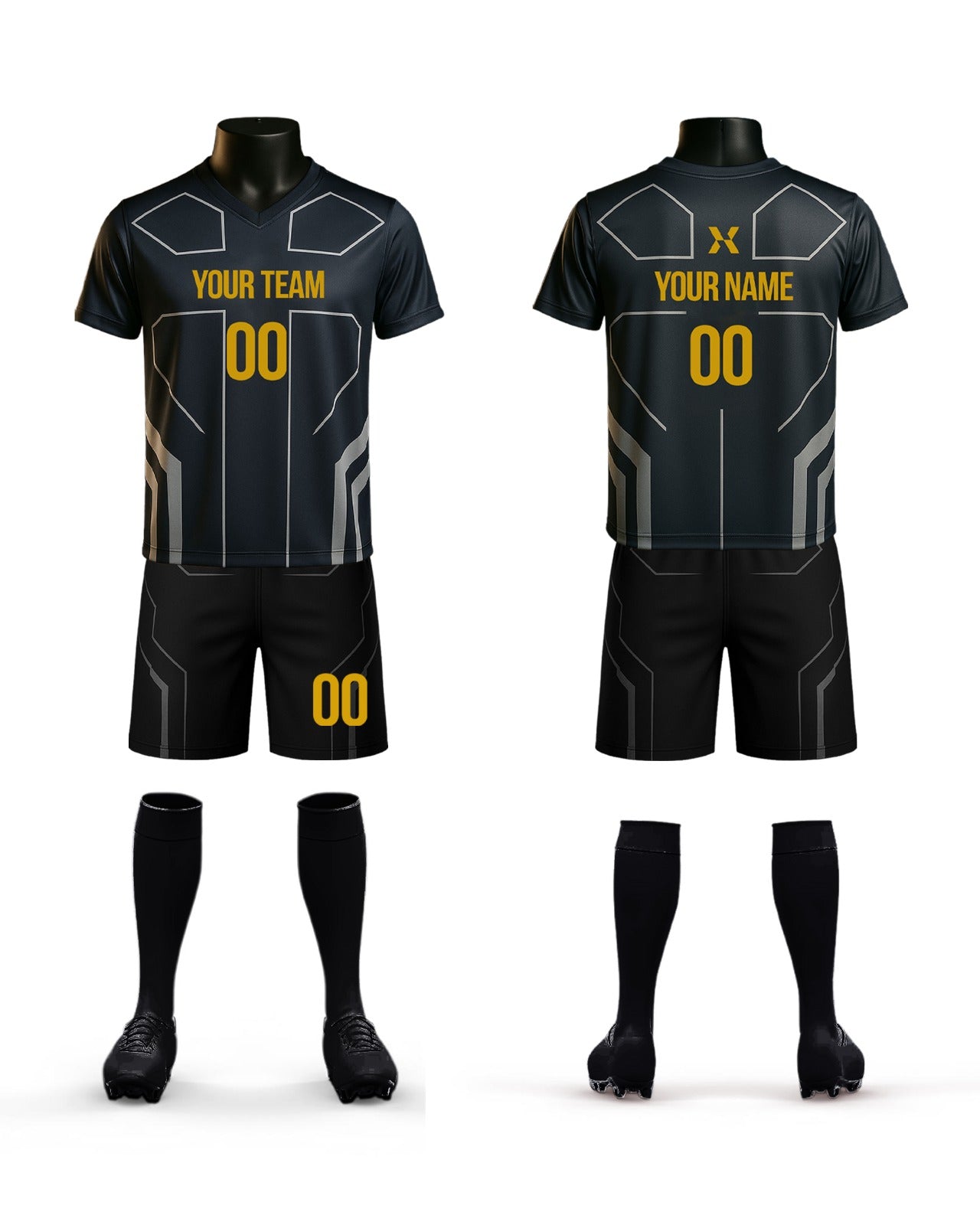 Futuristic Edge Custom Soccer Jersey / Kit