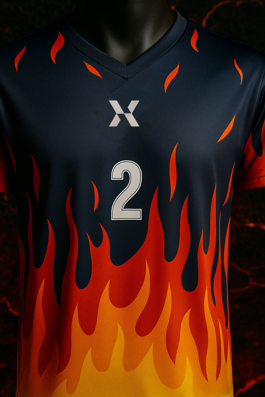 Blazing Inferno Soccer Jersey / Custom Kit