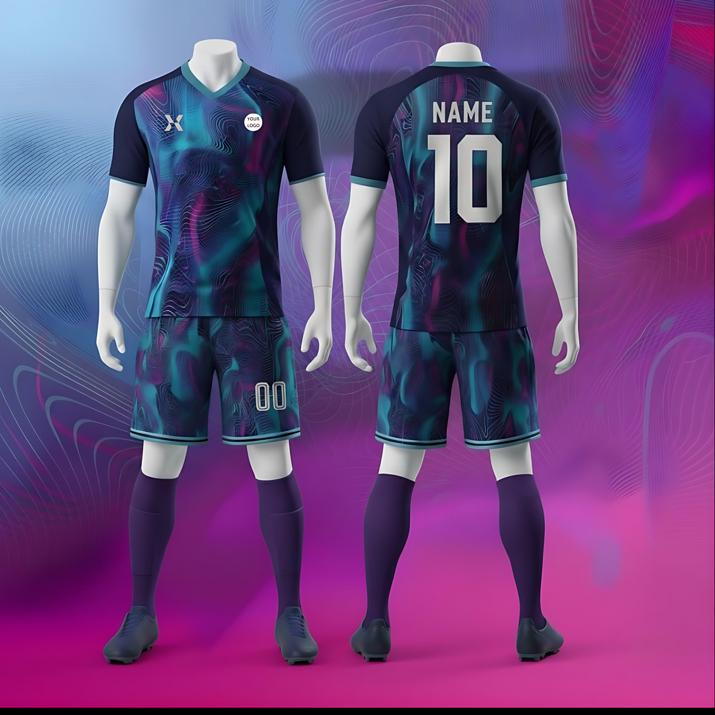 Neon Drift Custom Soccer Jersey / Kit