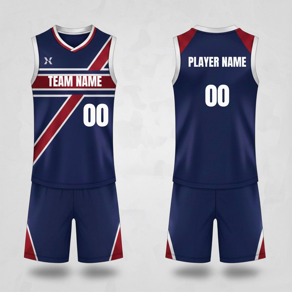 Crimson Strike Custom Basketball Kit