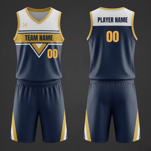 Golden Apex Custom Basketball Kit